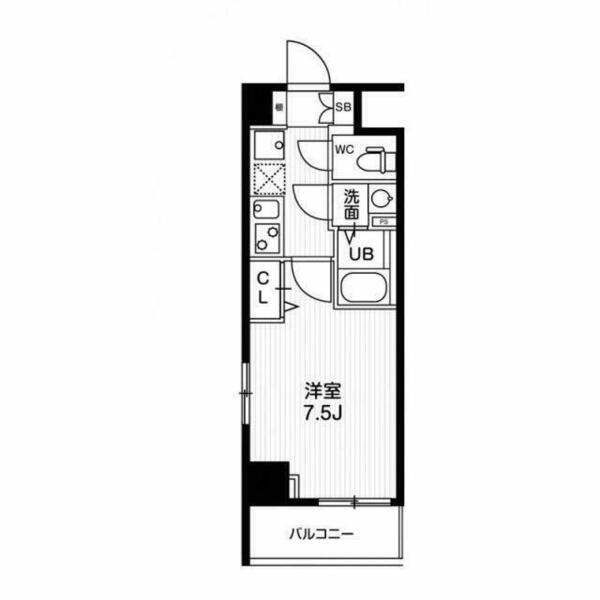 埼玉県川口市坂下町３丁目(賃貸マンション1K・6階・25.01㎡)の写真 その2