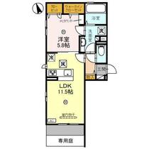 グランアイズ 203 ｜ 兵庫県明石市西新町１丁目（賃貸アパート1LDK・2階・44.22㎡） その2