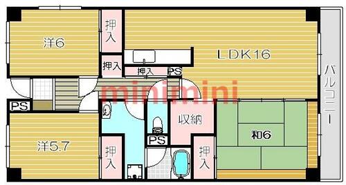 同じ建物の物件間取り写真 - ID:227081314381