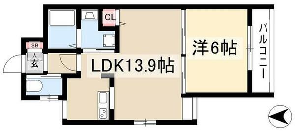 Ｃ－ＴＯＰ 2A｜愛知県名古屋市瑞穂区神前町２丁目(賃貸マンション1LDK・2階・45.22㎡)の写真 その2