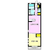 コンフォート三山 205 ｜ 群馬県高崎市下中居町（賃貸アパート1LDK・2階・46.88㎡） その2