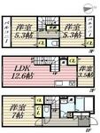 三鷹市上連雀６丁目 3階建 築2年のイメージ