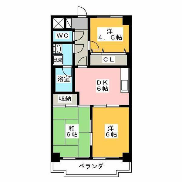 パールハイツ 202｜東京都西東京市西原町２丁目(賃貸マンション3DK・2階・51.84㎡)の写真 その2