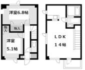札幌市西区山の手四条１１丁目 2階建 築22年のイメージ