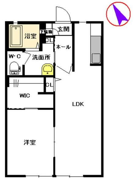 レジェンド A0102｜熊本県八代市高島町(賃貸アパート1LDK・1階・40.30㎡)の写真 その2