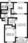 札幌市厚別区厚別町上野幌 3階建 築18年のイメージ