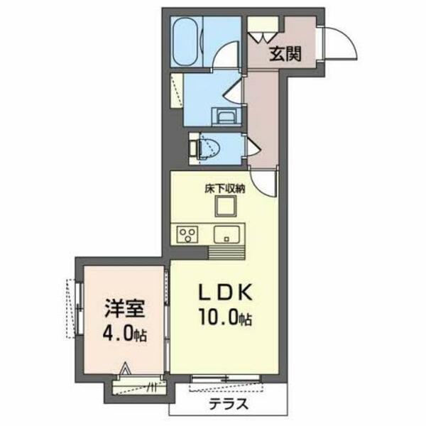 シャーメゾン　リュエル八戸ノ里 0106｜大阪府東大阪市下小阪５丁目(賃貸マンション1LDK・1階・40.15㎡)の写真 その2