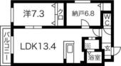 札幌市白石区平和通15丁目北 4階建 築13年のイメージ