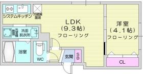 北海道札幌市北区北三十条西４丁目（賃貸マンション1LDK・4階・30.67㎡） その2