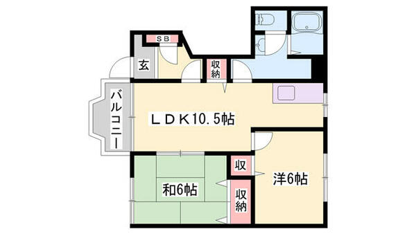 シャルマンビレッジ 102｜兵庫県西脇市上野(賃貸アパート2LDK・1階・51.87㎡)の写真 その2