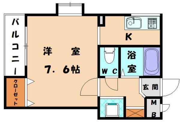 エトス和白｜福岡県福岡市東区和白３丁目(賃貸マンション1R・3階・25.55㎡)の写真 その1