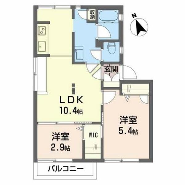 タウニィＮ 0210｜和歌山県海南市名高(賃貸アパート2LDK・2階・42.00㎡)の写真 その2
