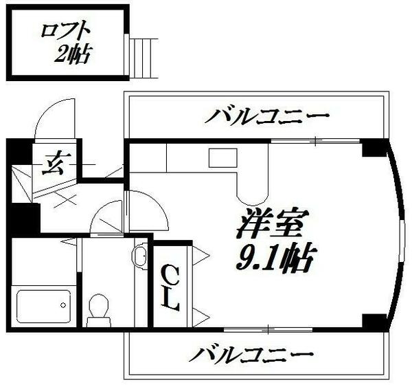 静岡県浜松市中央区西伊場町(賃貸マンション1R・2階・28.88㎡)の写真 その2