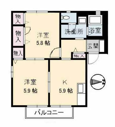 同じ建物の物件間取り写真 - ID:233019427767