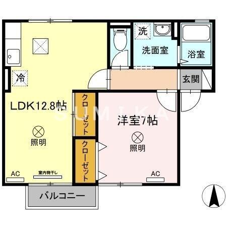 同じ建物の物件間取り写真 - ID:233019659533