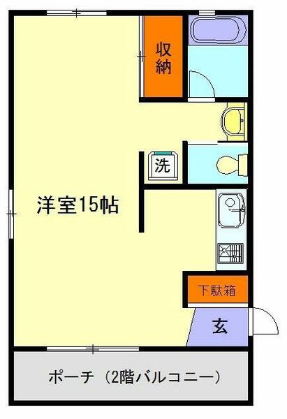 東京都東村山市諏訪町３丁目(賃貸アパート1R・1階・37.57㎡)の写真 その2