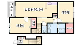 イル　パラッツオ　アミダ１ 201 ｜ 兵庫県高砂市阿弥陀町阿弥陀（賃貸アパート2LDK・2階・57.21㎡） その2