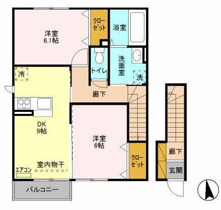 同じ建物の物件間取り写真 - ID:208009265074