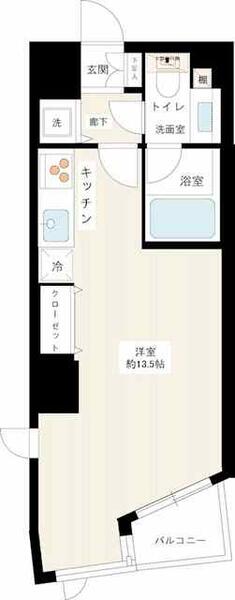東京都新宿区新宿２丁目(賃貸マンション1R・5階・33.57㎡)の写真 その2