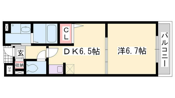 セイントテツ 202｜兵庫県加西市北条町北条(賃貸マンション1DK・2階・33.14㎡)の写真 その2