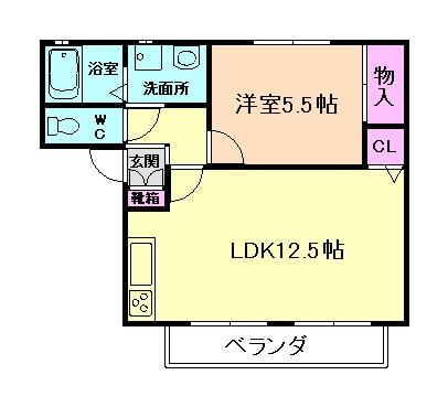 大阪府池田市室町(賃貸アパート1LDK・1階・43.39㎡)の写真 その2