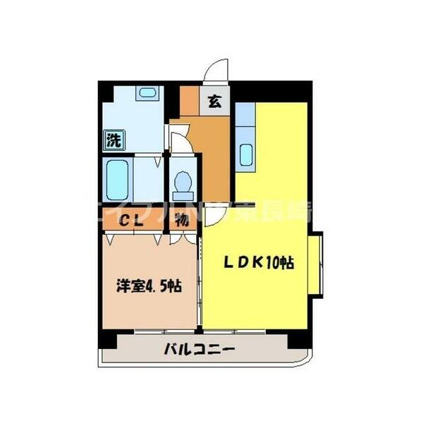 ステーションプラザ 401｜長崎県諫早市永昌町(賃貸マンション1LDK・4階・35.10㎡)の写真 その2