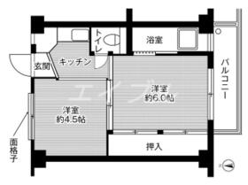 ビレッジハウス八浜１号棟  ｜ 岡山県玉野市八浜町大崎（賃貸マンション2K・1階・28.98㎡） その2