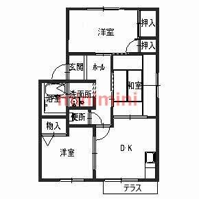 メゾン・クレール 101｜大阪府高槻市西五百住町(賃貸アパート3DK・1階・55.75㎡)の写真 その2