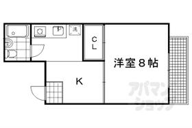 クリーンハイツタケダ 403 ｜ 京都府京都市上京区七本松通一条下る三軒町（賃貸マンション1R・4階・22.92㎡） その2