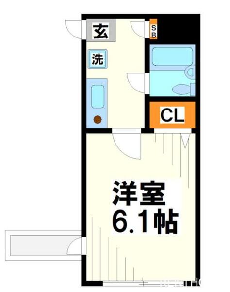 府中ペガサスビル｜東京都府中市小柳町２丁目(賃貸マンション1K・3階・17.41㎡)の写真 その2