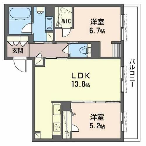 同じ建物の物件間取り写真 - ID:227076143738