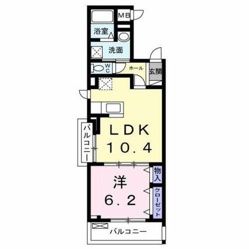 同じ建物の物件間取り写真 - ID:240027896686