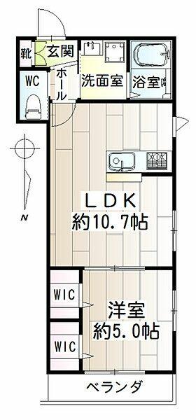 神奈川県川崎市幸区小向西町２丁目(賃貸マンション1LDK・3階・40.01㎡)の写真 その2