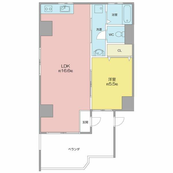 リムロックハウス覚王山 3A｜愛知県名古屋市千種区下方町７丁目(賃貸マンション1LDK・3階・48.60㎡)の写真 その2