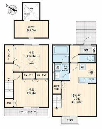 同じ建物の物件間取り写真 - ID:212041472660