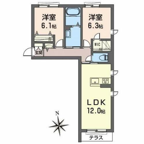 同じ建物の物件間取り写真 - ID:230029289048