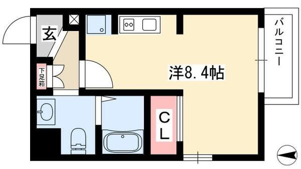 ライブコート丸の内 1501｜愛知県名古屋市中区丸の内３丁目(賃貸マンション1R・15階・23.56㎡)の写真 その2