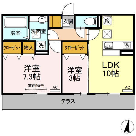 同じ建物の物件間取り写真 - ID:243006465025