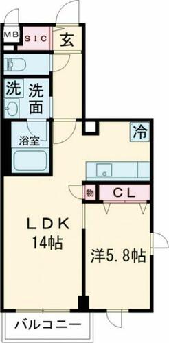 同じ建物の物件間取り写真 - ID:213103774638