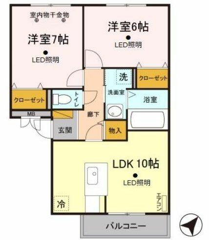 同じ建物の物件間取り写真 - ID:211046335299