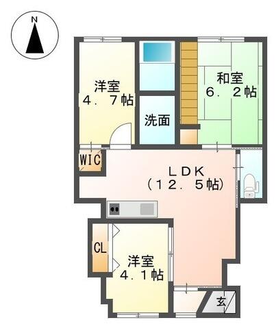 コンフォート小池原 102｜大分県大分市大字小池原(賃貸アパート3LDK・1階・63.70㎡)の写真 その2