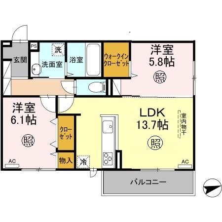 同じ建物の物件間取り写真 - ID:240027127027