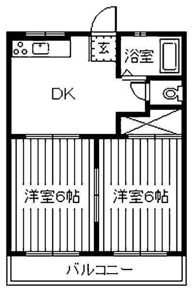 シンセア神谷Ｂ 202｜静岡県富士市神谷(賃貸アパート2DK・2階・38.00㎡)の写真 その2