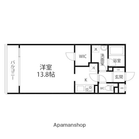 同じ建物の物件間取り写真 - ID:204004346045