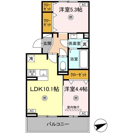 同じ建物の物件間取り写真 - ID:243006474353