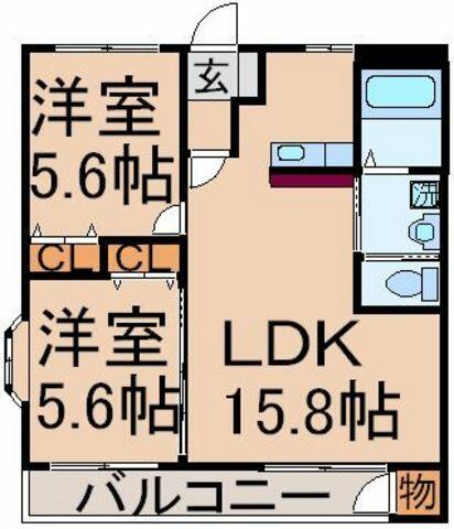 同じ建物の物件間取り写真 - ID:213103551477