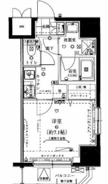 ライジングプレイス錦糸町三番館 601｜東京都墨田区緑４丁目(賃貸マンション1K・6階・25.90㎡)の写真 その2