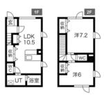 札幌市南区藤野四条４丁目 2階建 築11年のイメージ