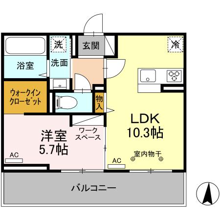 同じ建物の物件間取り写真 - ID:207001128751