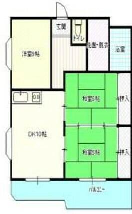 静岡県浜松市中央区曳馬４丁目(賃貸マンション3LDK・3階・60.00㎡)の写真 その2